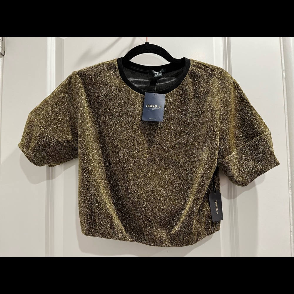 Glitter crop top